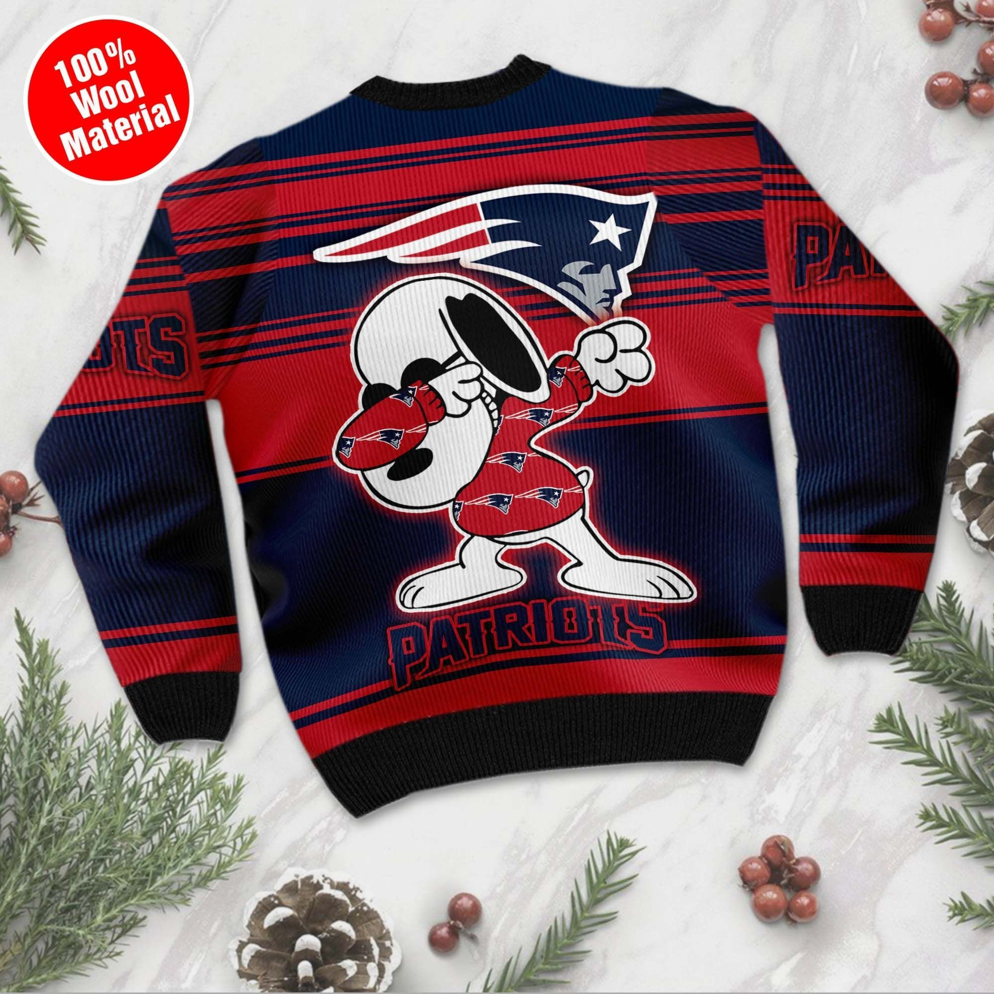 NFL New England Patriots D Full Printed Sweater Shirt For Football Fan Nfl Jersey Ugly Christmas Sweater Adult 3D Funny Matching for family - Image 3