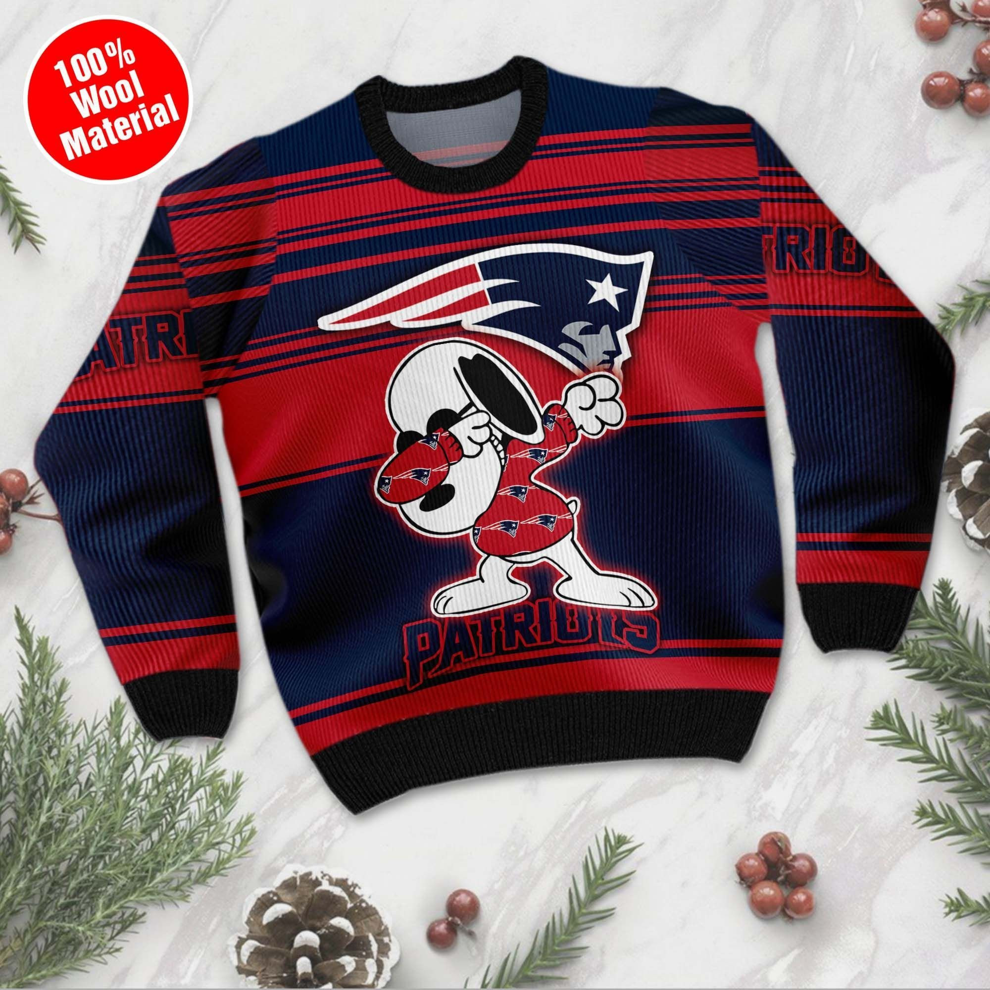 NFL New England Patriots D Full Printed Sweater Shirt For Football Fan Nfl Jersey Ugly Christmas Sweater Adult 3D Funny Matching for family - Image 2