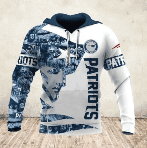 NFL New England Patriots NFL 3D All Over Print Hoodie, Zip Hoodie