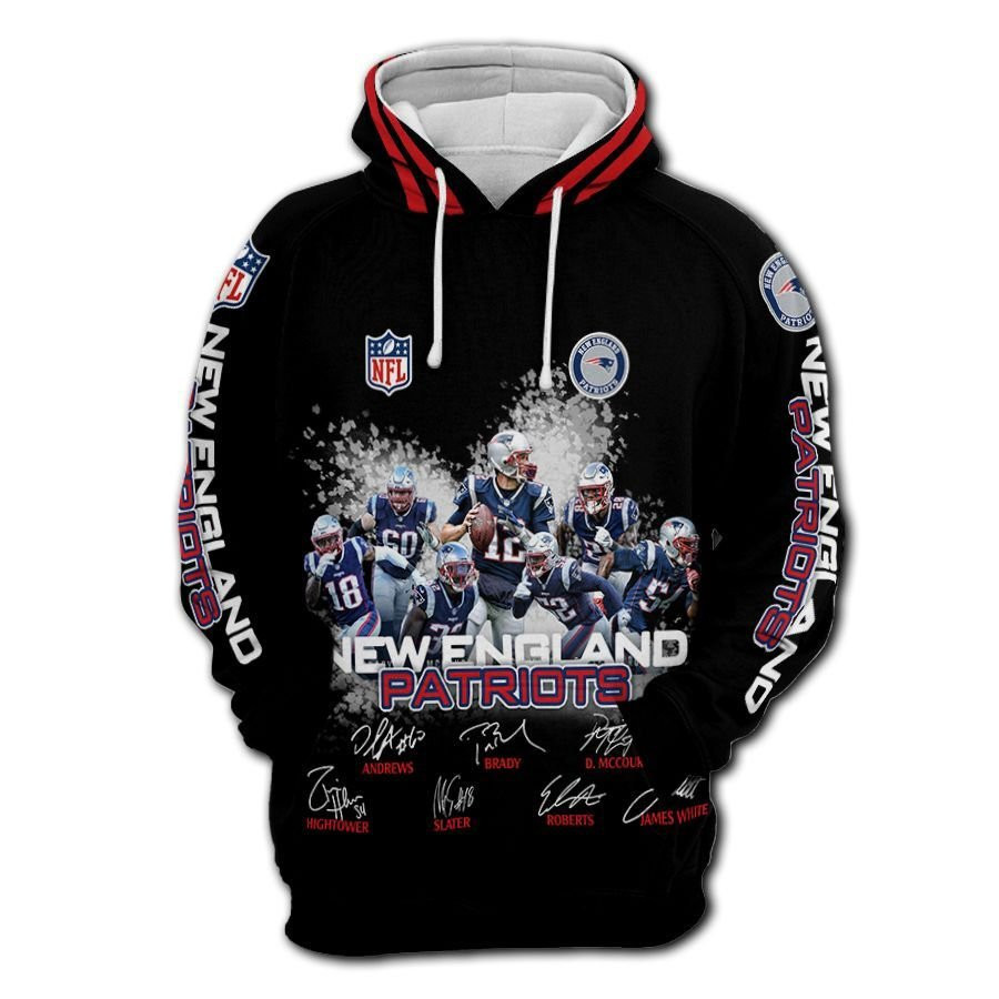 NFL New England Patriots Nfl Football Lengend Anniversary 3D All Over Print Hoodie, Zip Hoodie