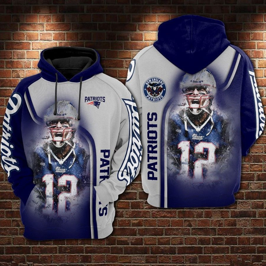 NFL New England Patriots Nfl Football Tom Brady 3D All Over Print Hoodie, Zip Hoodie