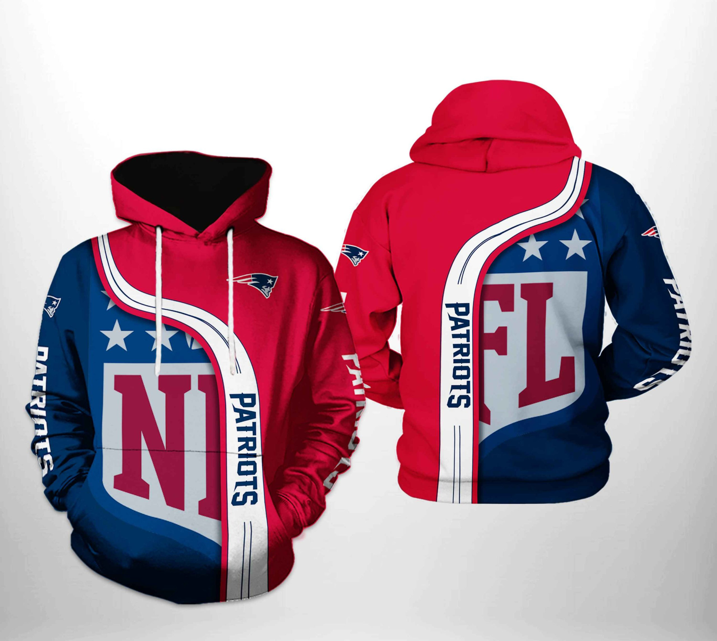 NFL New England Patriots NFL Team 3D All Over Print Hoodie, Zip Hoodie