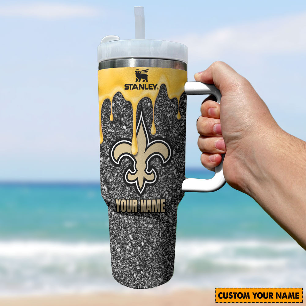 NFL New Orleans Saints Custom Stanley Cup 40 oz 30 oz Tumbler With HandleTVC2301850