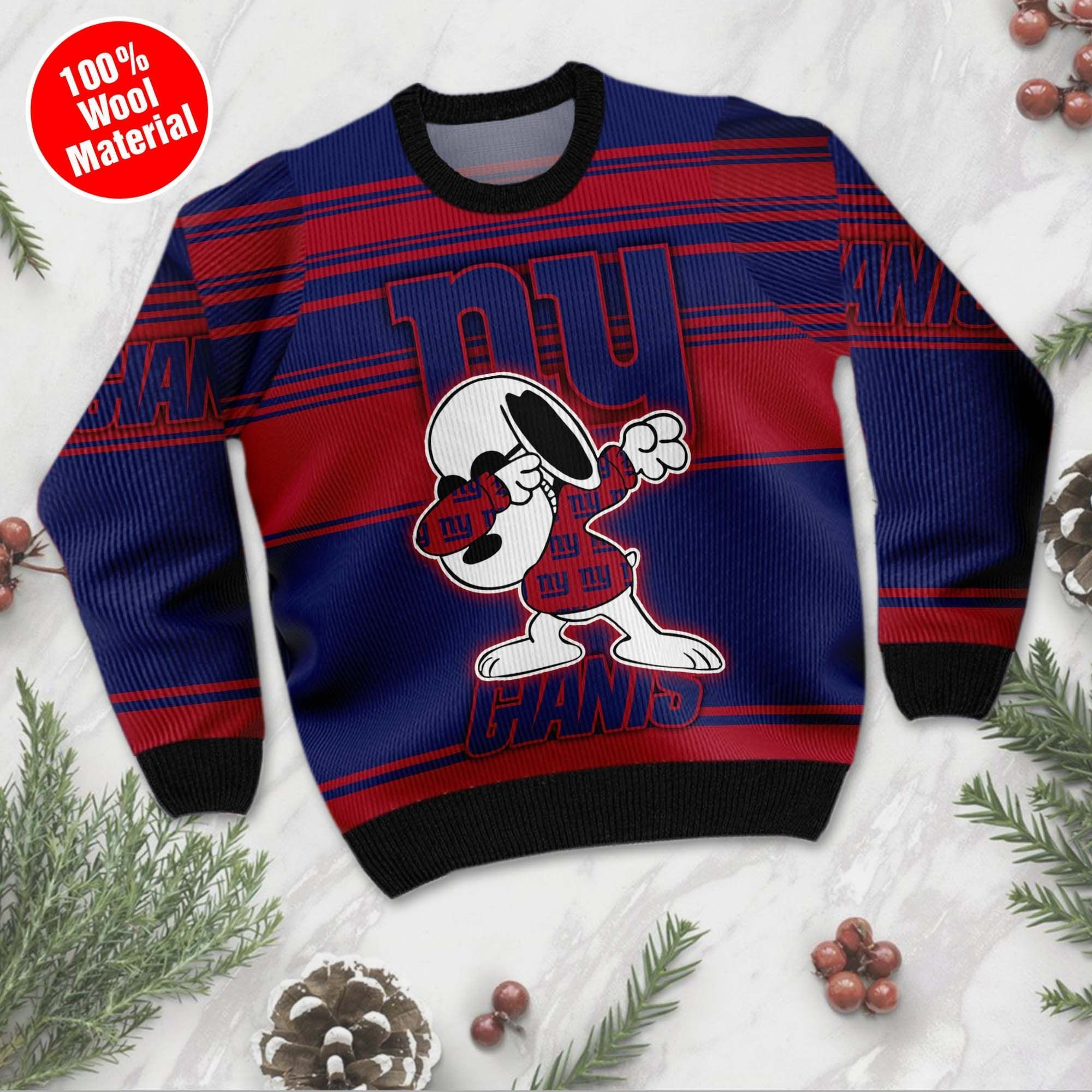 NFL New York Giants D Full Printed Sweater Shirt For Football Fan Nfl Jersey Ugly Christmas Sweater Adult 3D Funny Matching for family - Image 2