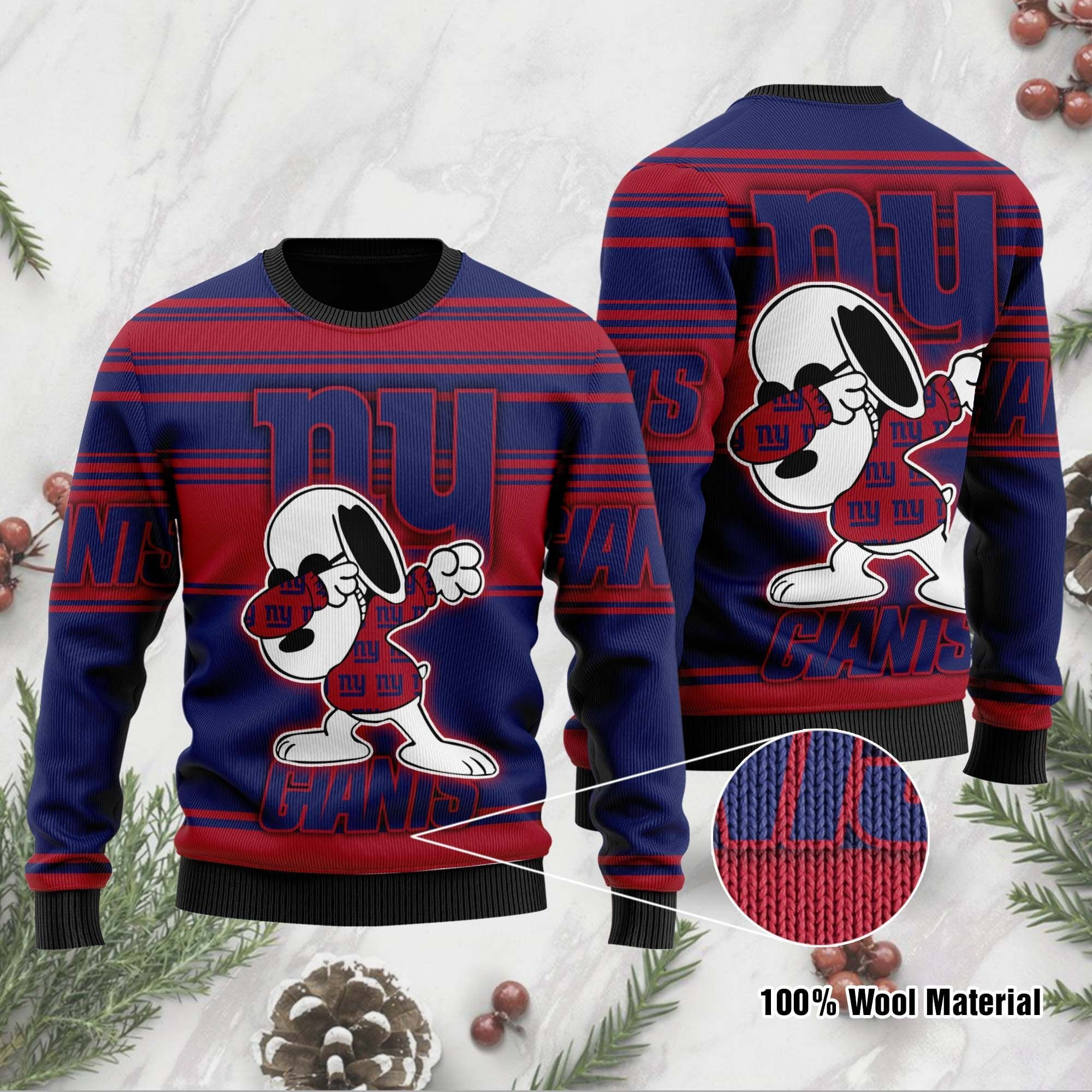 NFL New York Giants D Full Printed Sweater Shirt For Football Fan Nfl Jersey Ugly Christmas Sweater Adult 3D Funny Matching for family