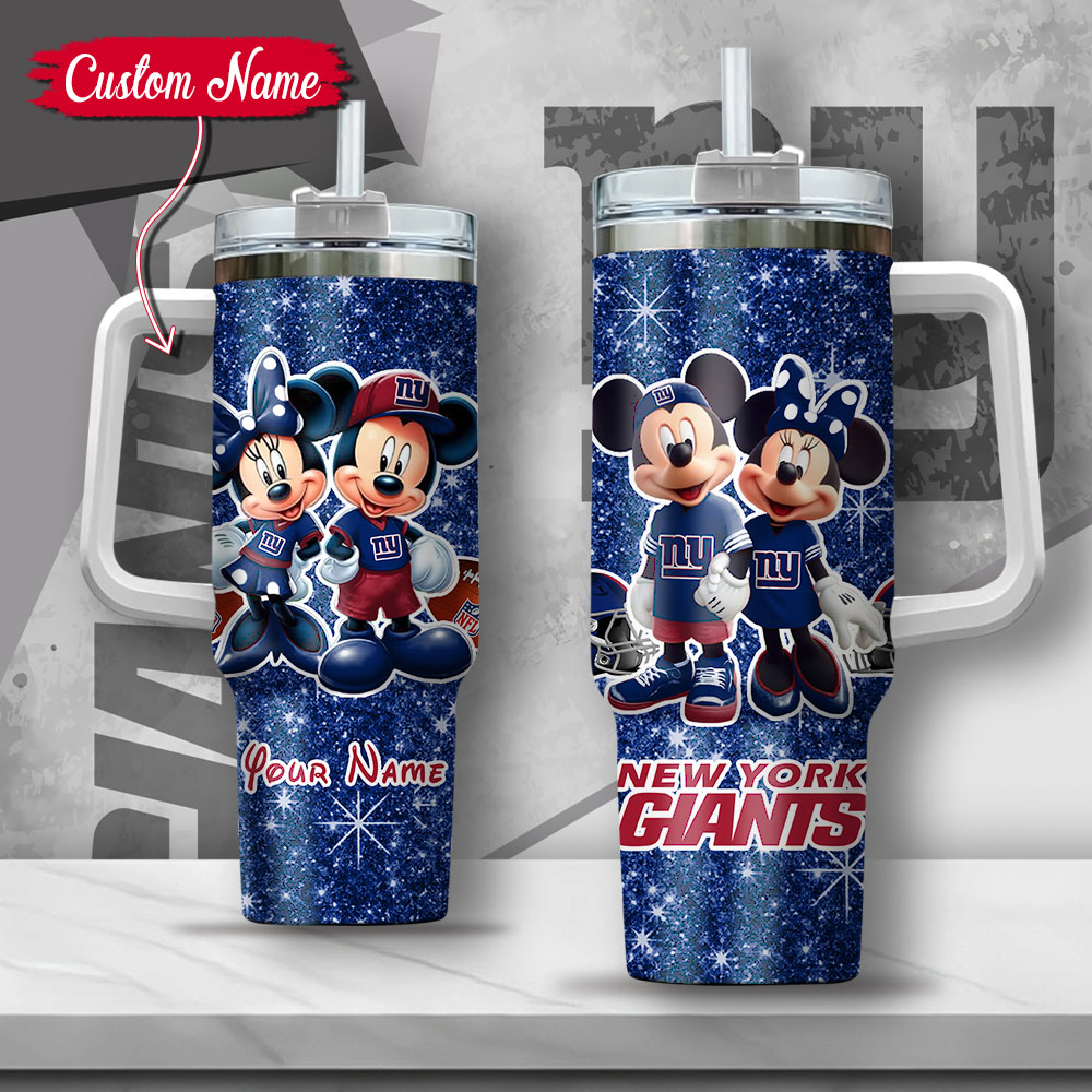 NFL New York Giants Mickey And Minnie Couple Custom Stanley Cup 40 oz 30 oz Tumbler With HandleTVC2301127