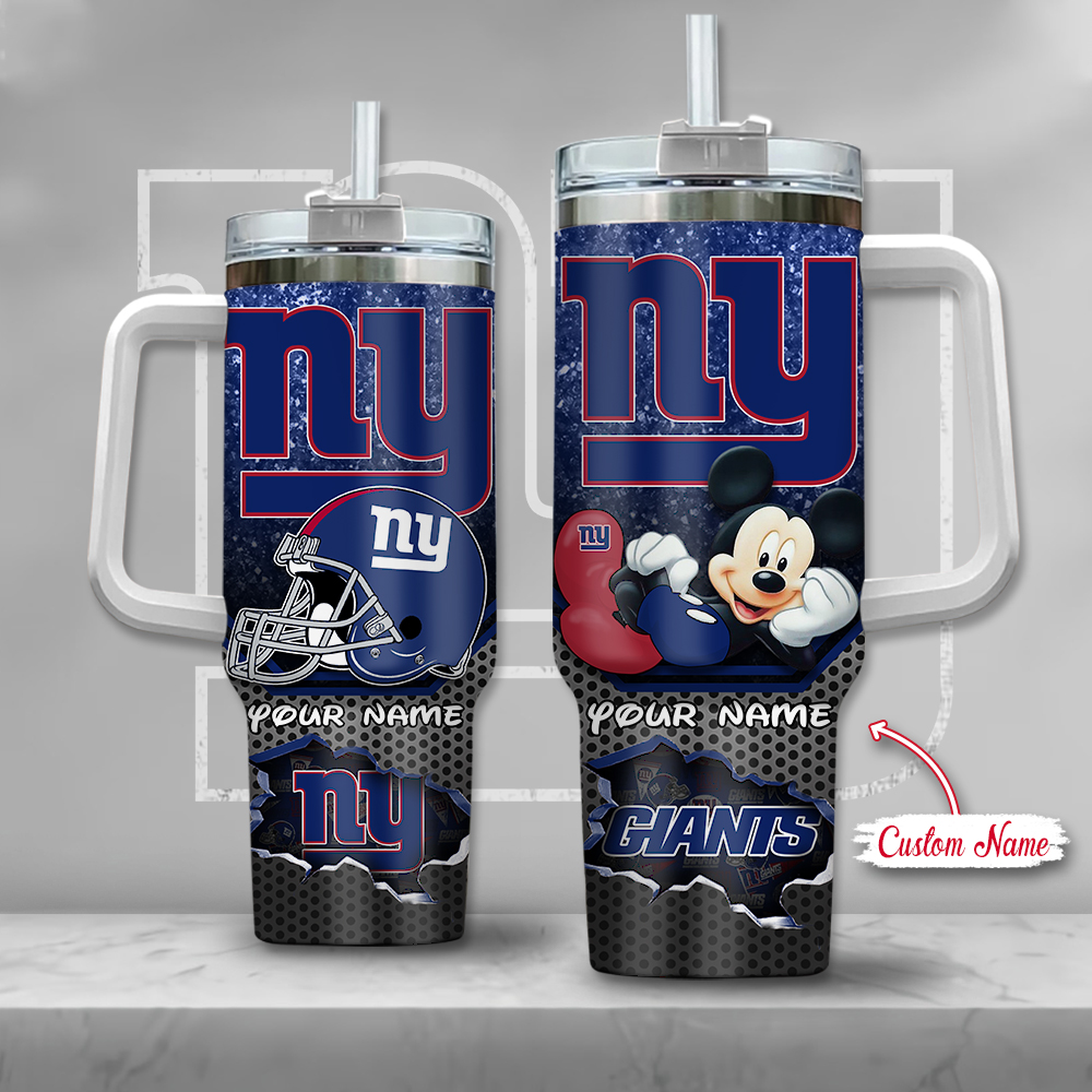 NFL New York Giants Mickey Mouse Custom Stanley Cup 40 oz 30 oz Tumbler With HandleTVC2301126