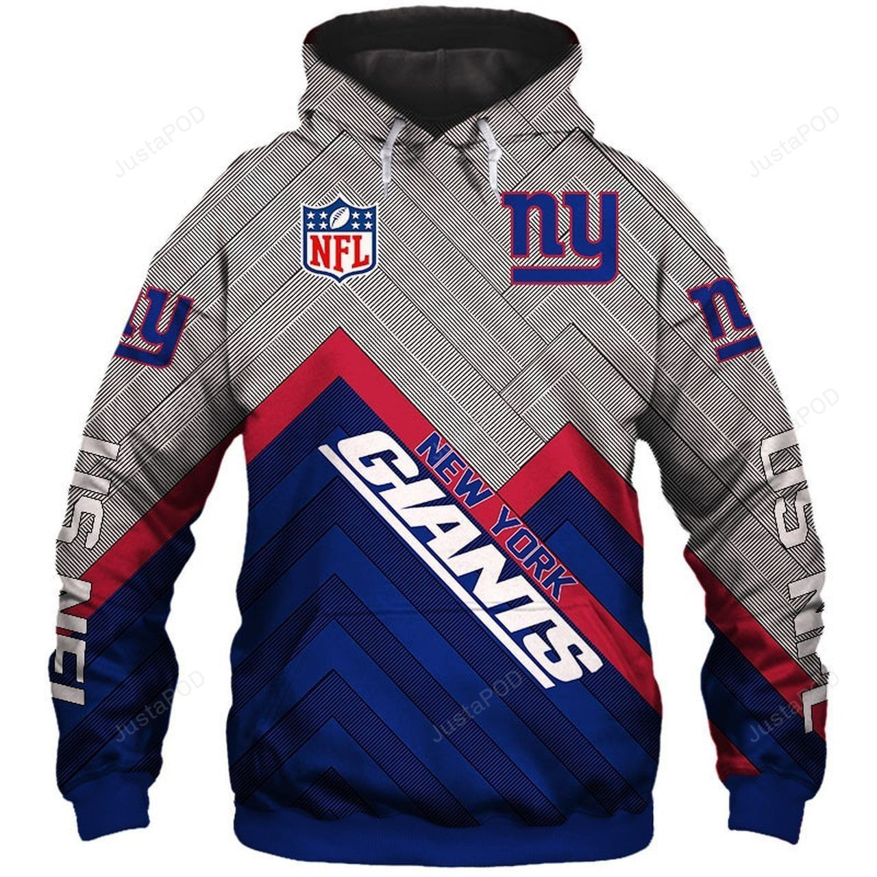 NFL New York Giants NFL 3D All Over Print Hoodie, Zip Hoodie