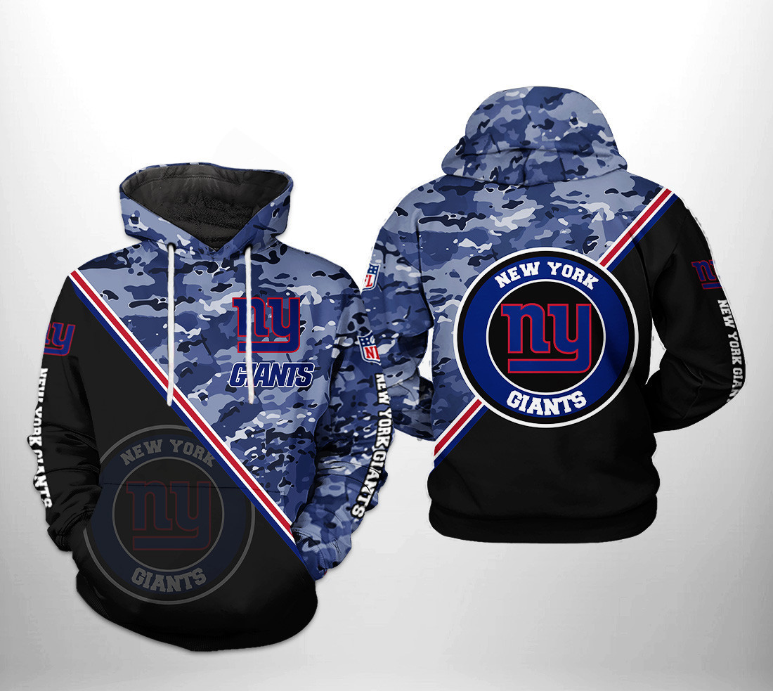 NFL New York Giants NFL Camo Team 3D All Over Print Hoodie, Zip Hoodie