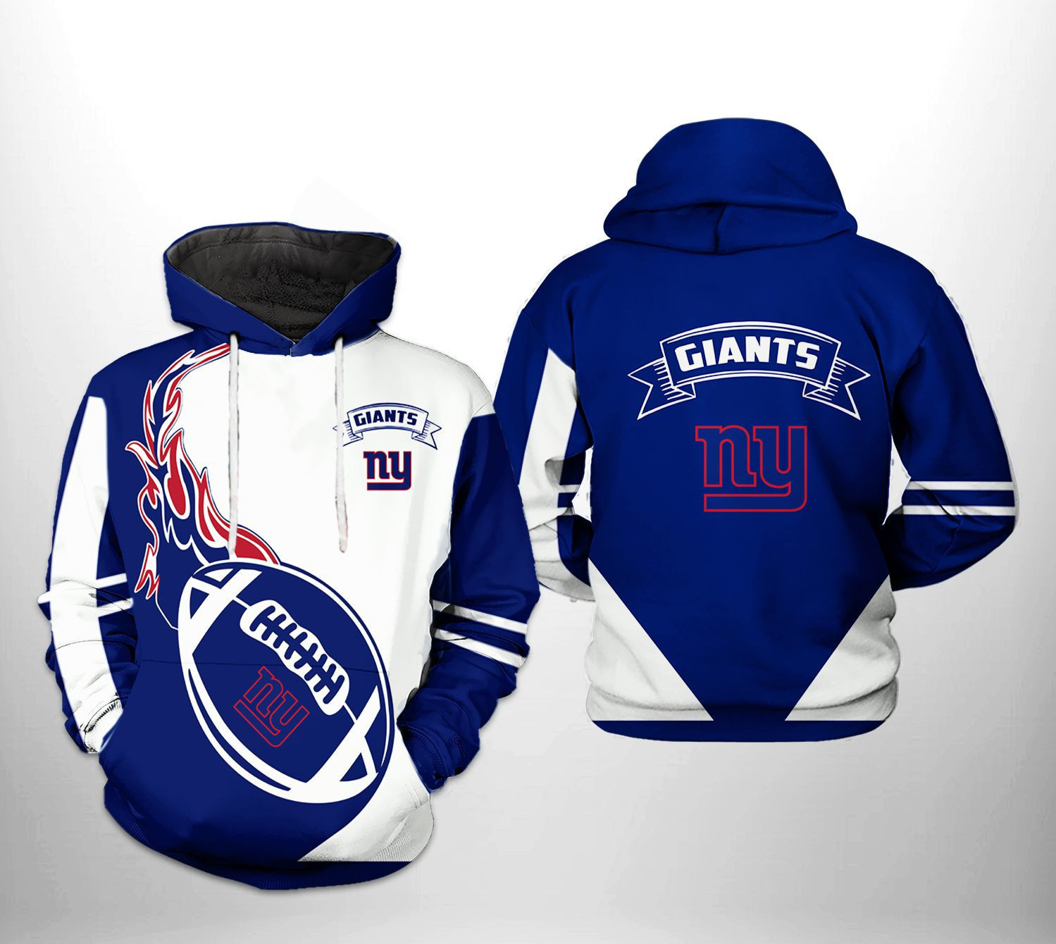 NFL New York Giants NFL Classic 3D All Over Print Hoodie, Zip Hoodie
