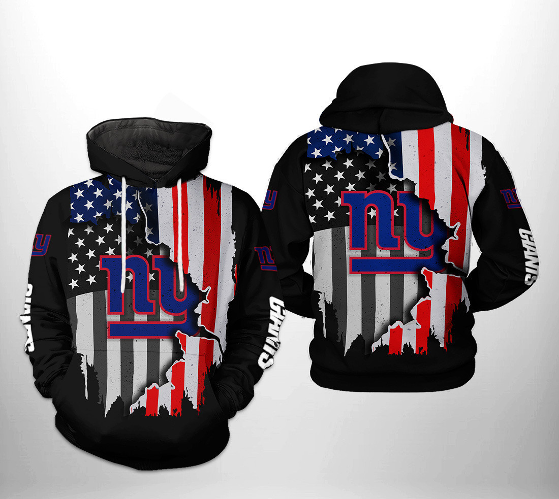 NFL New York Giants NFL US Flag Team 3D All Over Print Hoodie, Zip Hoodie