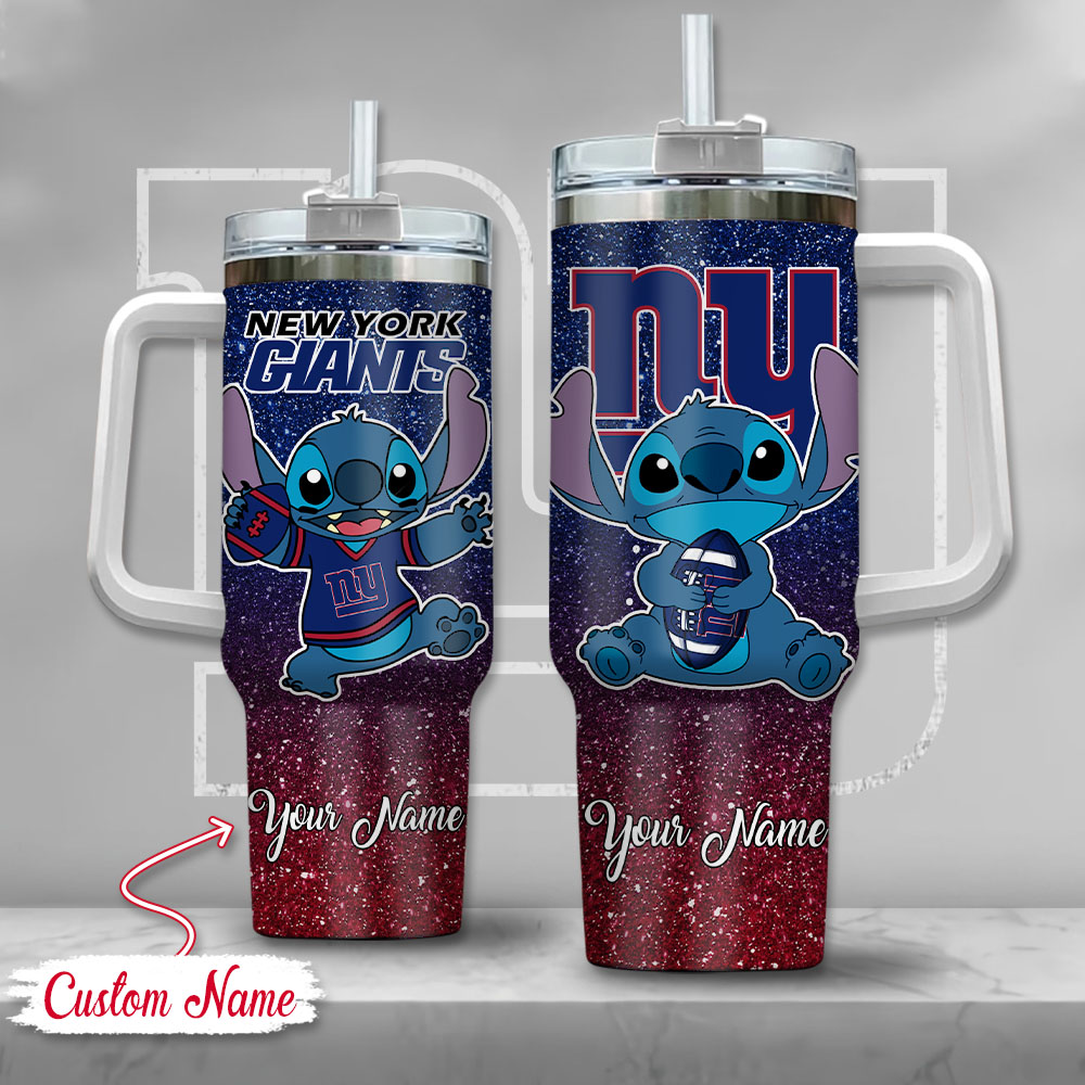 NFL New York Giants Stitch Glitter Custom Stanley Cup 40 oz 30 oz Tumbler With HandleTVC2301126
