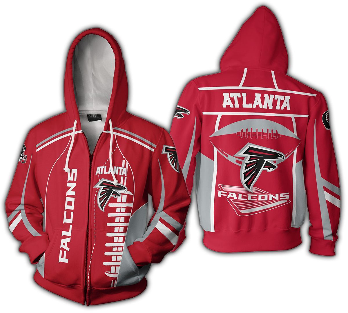 NFL Nfl Atlanta Falcons 3D All Over Print Hoodie, Zip Hoodie