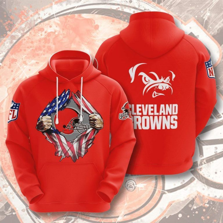 NFL NFL Cleveland Browns 3D All Over Print Hoodie, Zip Hoodie