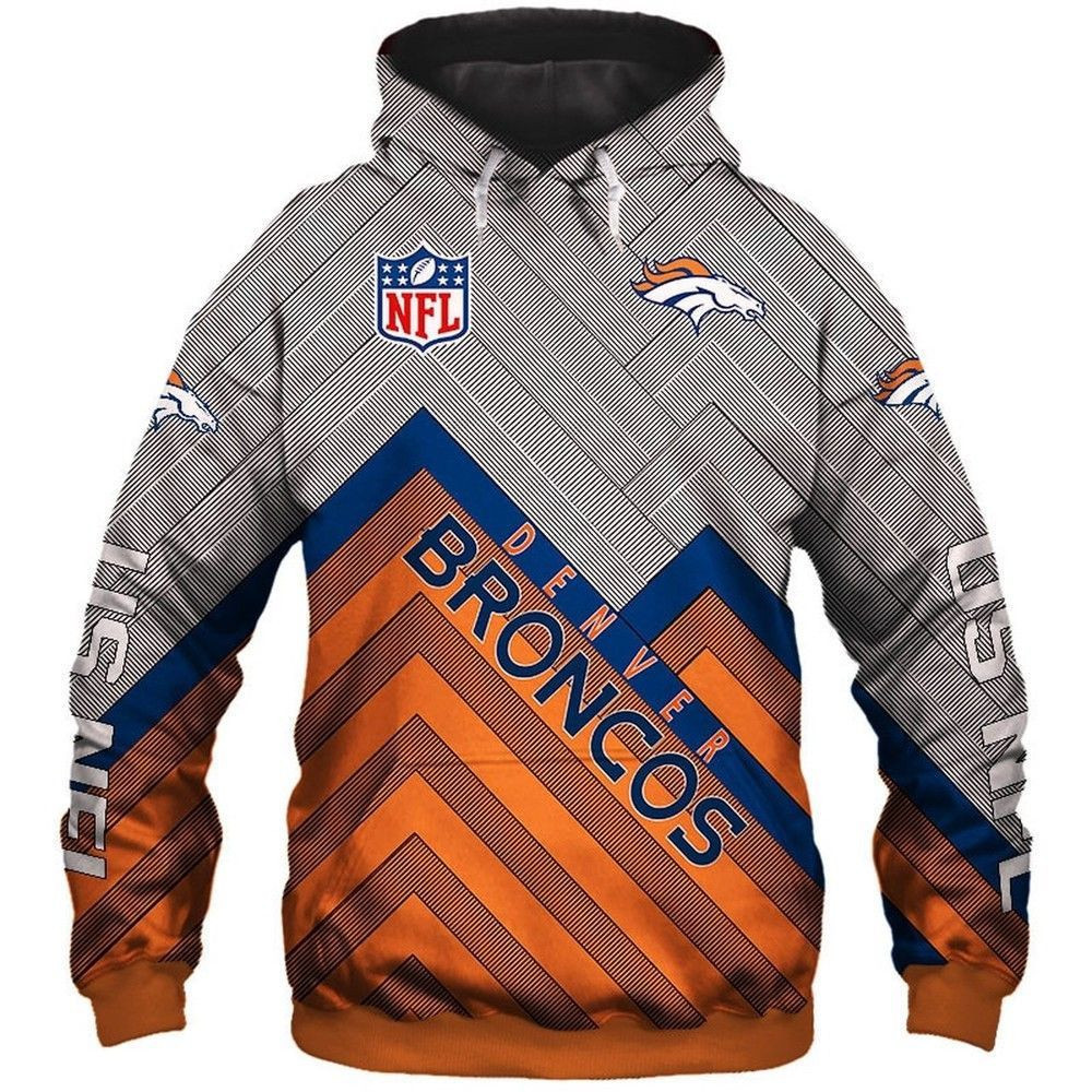 NFL NFL Denver Broncos 3D All Over Print Hoodie, Zip Hoodie