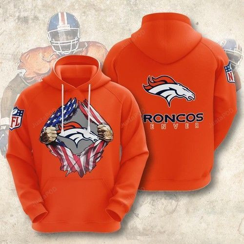 NFL Nfl Denver Broncos American Ripped 2020 3D All Over Print Hoodie, Zip Hoodie