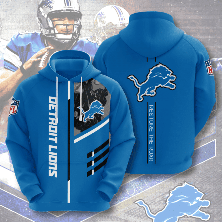NFL NFL Detroit Lions 3D All Over Print Hoodie, Zip Hoodie