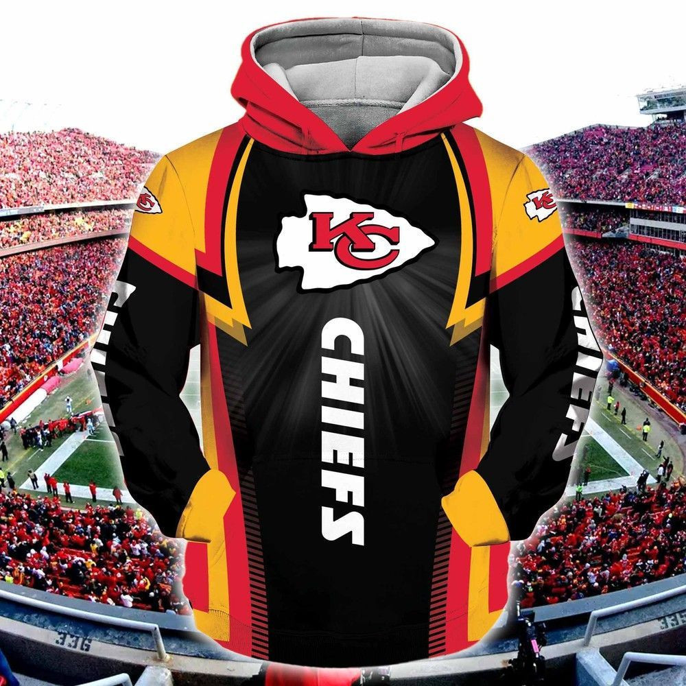 NFL Nfl Kansas City Chiefs 3D All Over Print Hoodie, Zip Hoodie