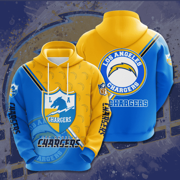 NFL NFL Los Angeles Chargers 3D All Over Print Hoodie, Zip Hoodie