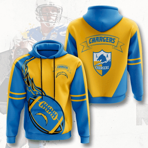 NFL NFL Los Angeles Chargers 3D All Over Print Hoodie, Zip Hoodie
