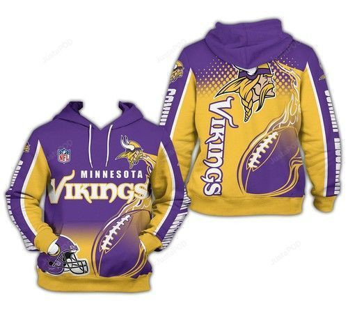 NFL Nfl Minnesota Vikings 3D All Over Print Hoodie, Zip Hoodie