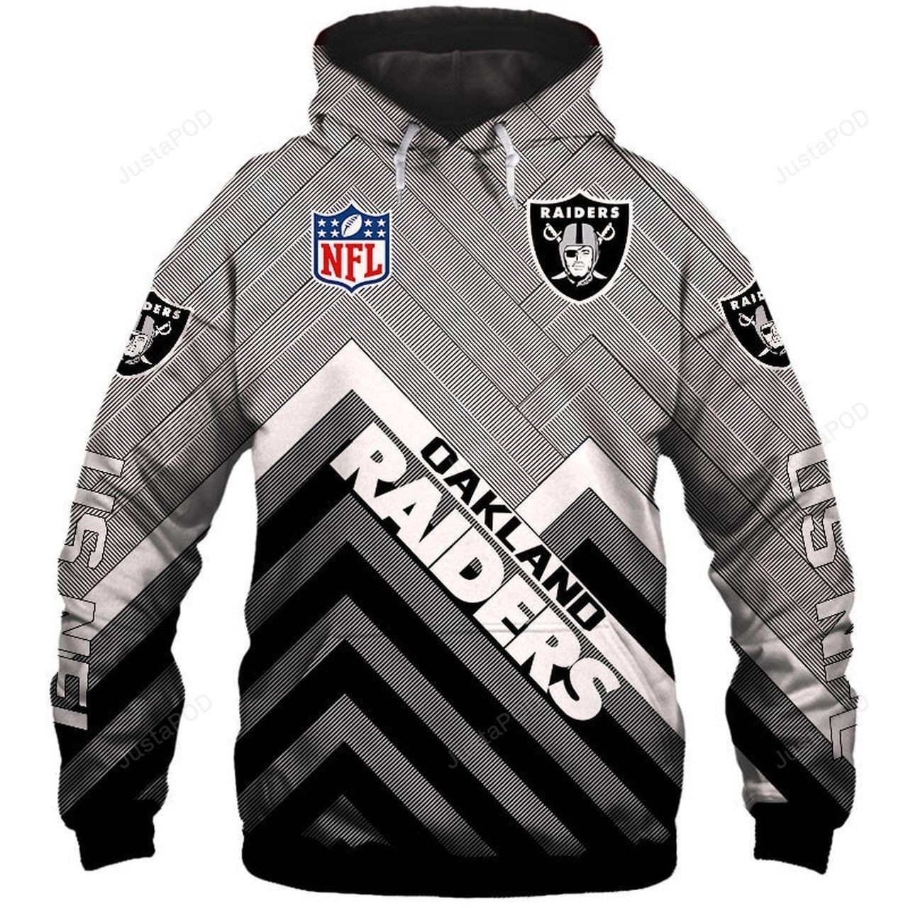 NFL NFL Oakland Raiders 3D All Over Print Hoodie, Zip Hoodie