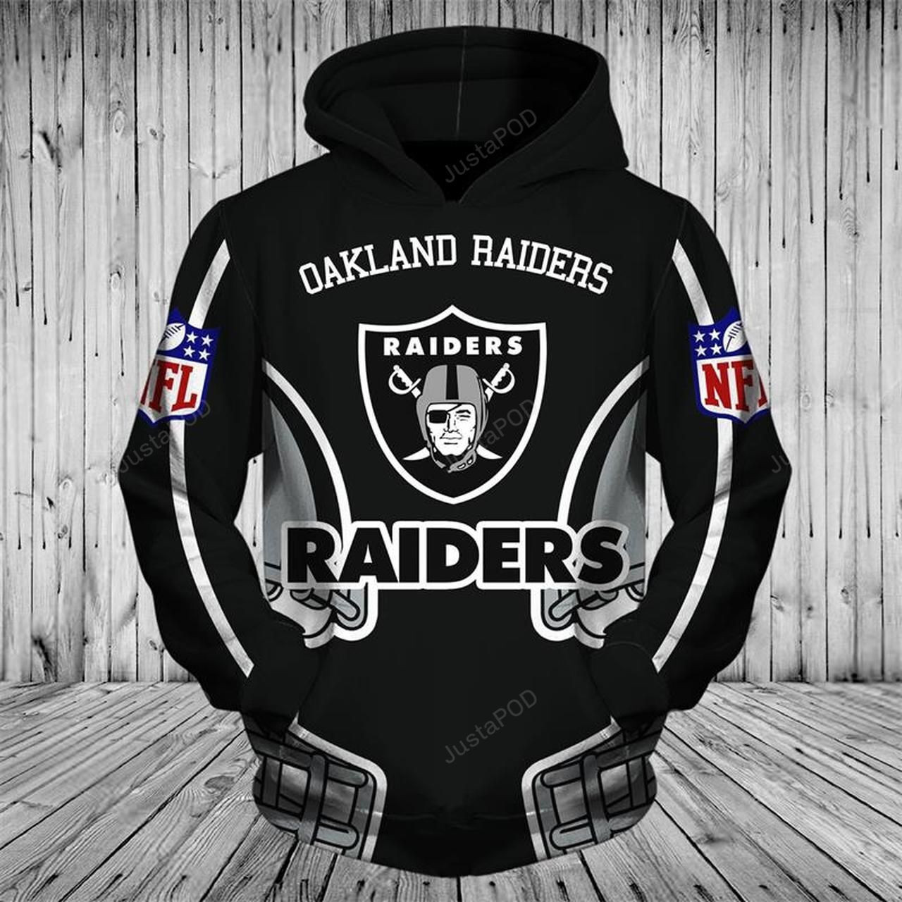 NFL NFL Oakland Raiders 3D All Over Print Hoodie, Zip Hoodie