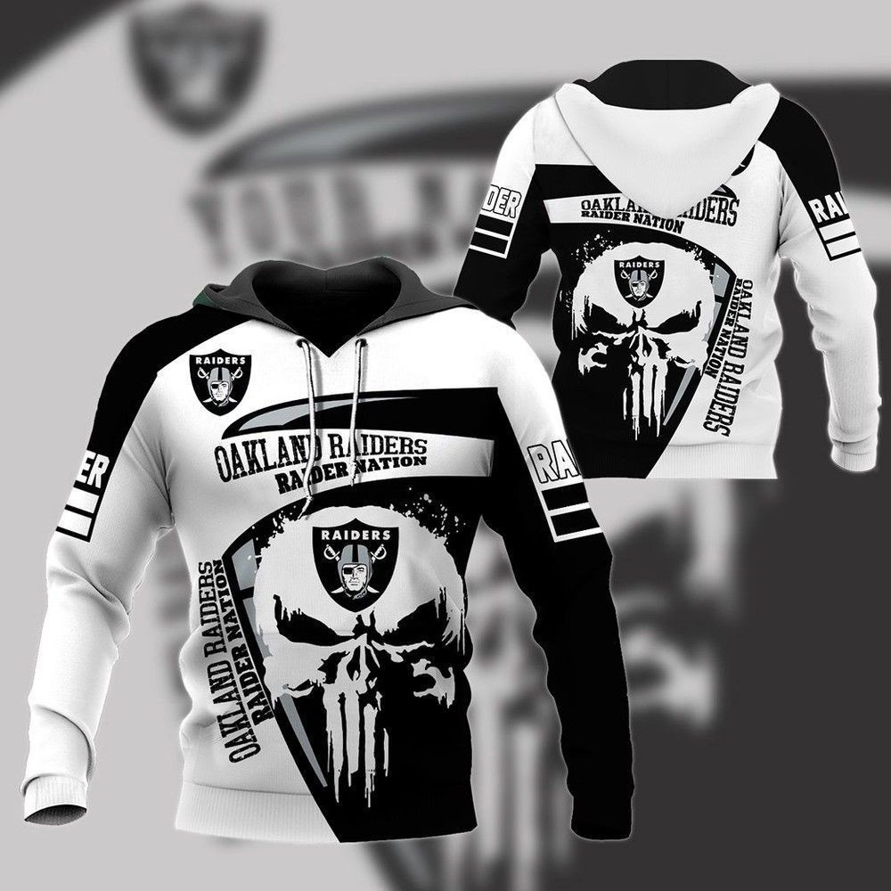 NFL Nfl Oakland Raiders Nation 3D All Over Print Hoodie, Zip Hoodie