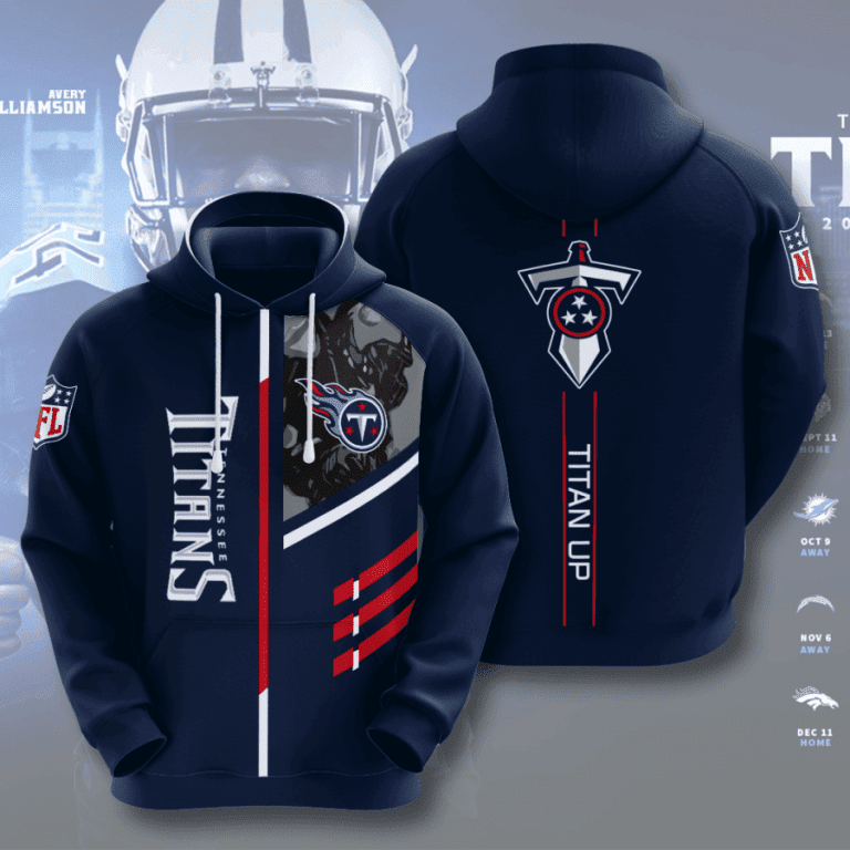 NFL NFL Tennessee Titans 3D All Over Print Hoodie, Zip Hoodie