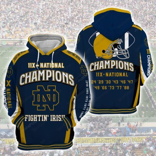 NFL Notre Dame Nfl Football Anniversary 3D All Over Print Hoodie, Zip Hoodie
