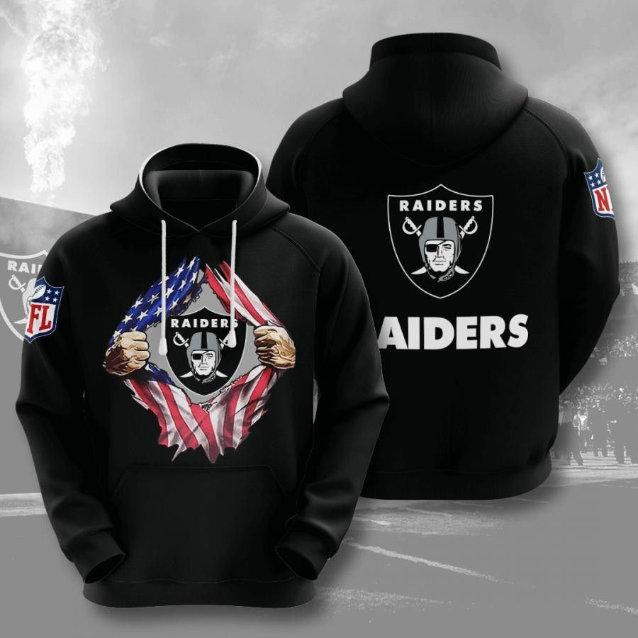 NFL Oakland Raiders NFL 3D All Over Print Hoodie, Zip Hoodie