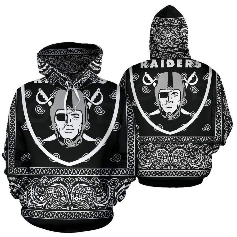NFL Oakland Raiders Nfl Football 3D All Over Print Hoodie, Zip Hoodie