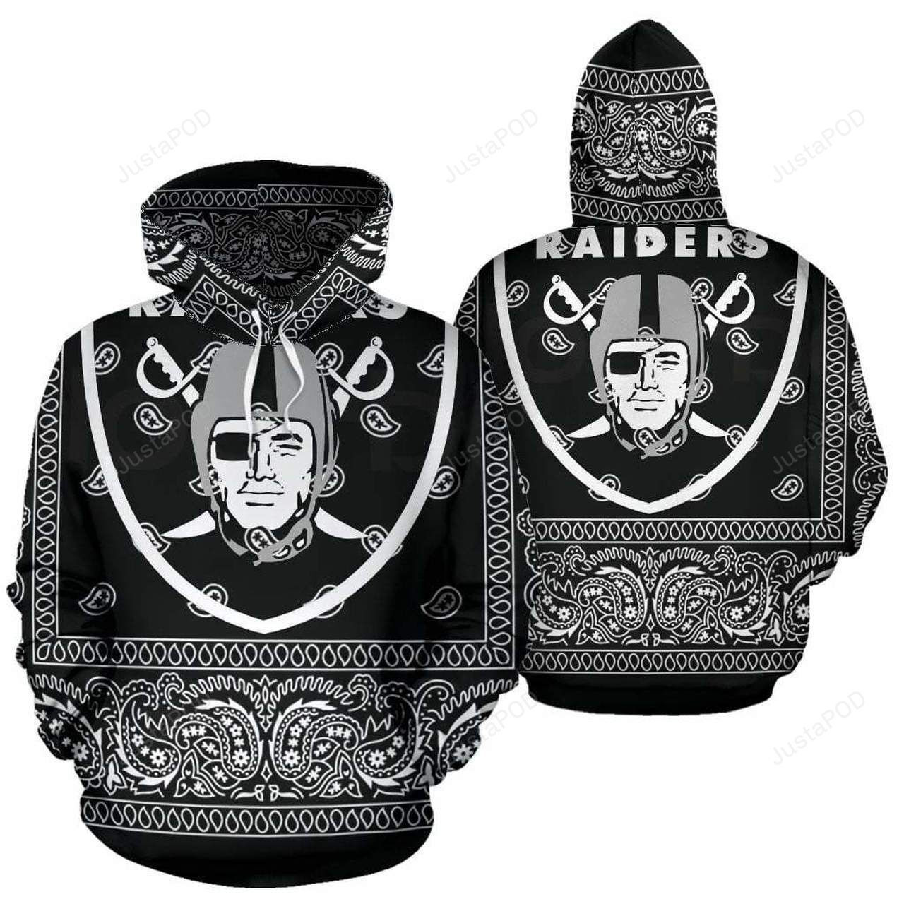 NFL Oakland Raiders Nfl Football 3D All Over Print Hoodie, Zip Hoodie