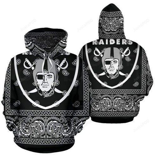 NFL Oakland Raiders Nfl Football 3D All Over Print Hoodie, Zip Hoodie