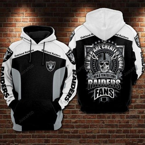NFL Oakland Raiders Nfl Football Then A Few Become 3D All Over Print Hoodie, Zip Hoodie