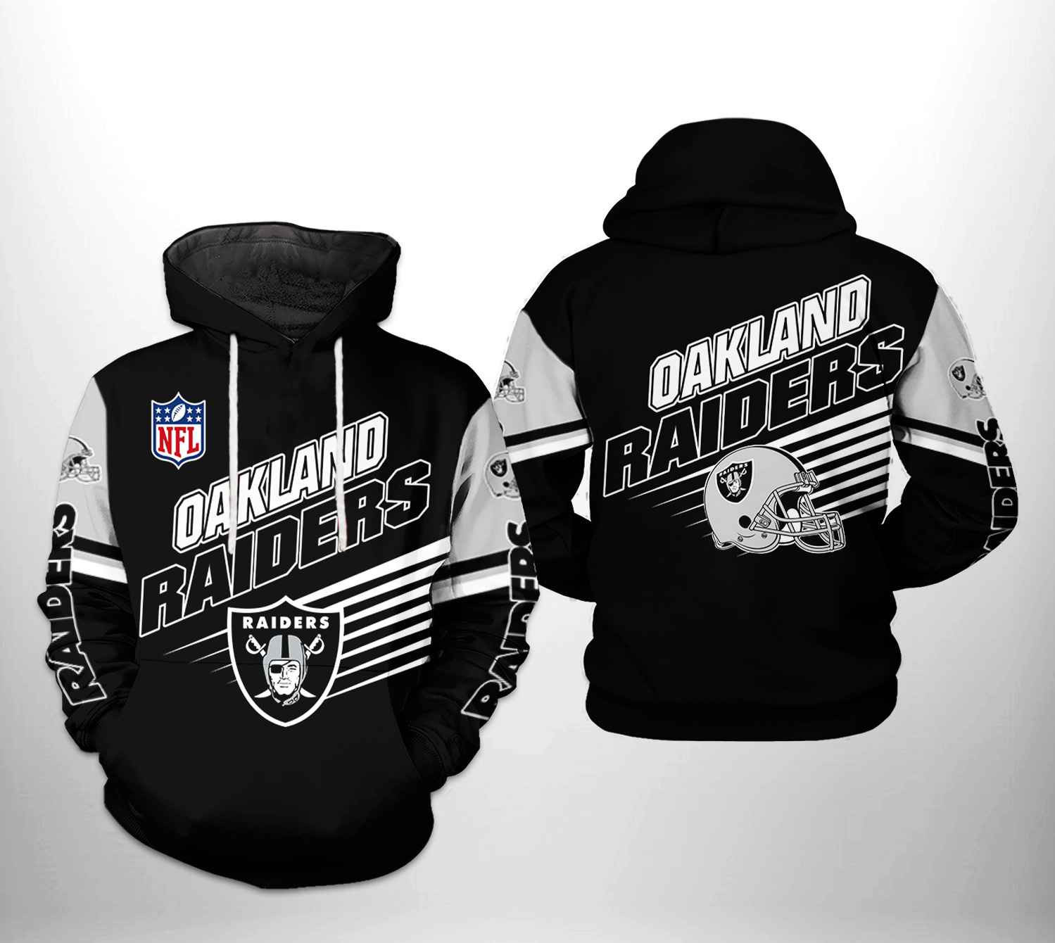 NFL Oakland Raiders NFL Team 3D All Over Print Hoodie, Zip Hoodie