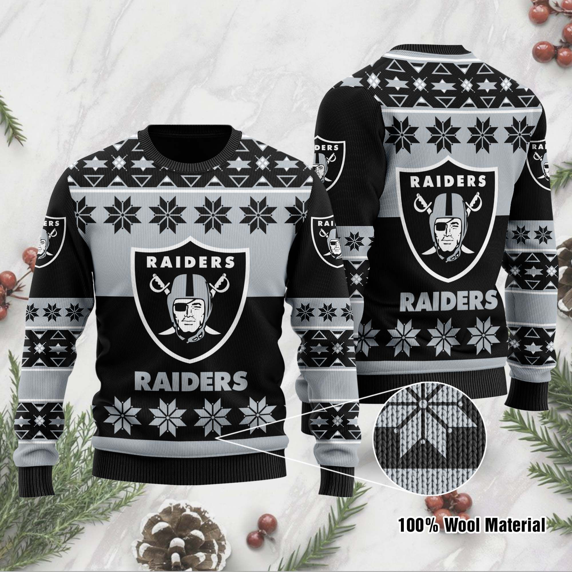 Nfl Or Ugly Christmas Sweater Adult 3D Funny Matching for family