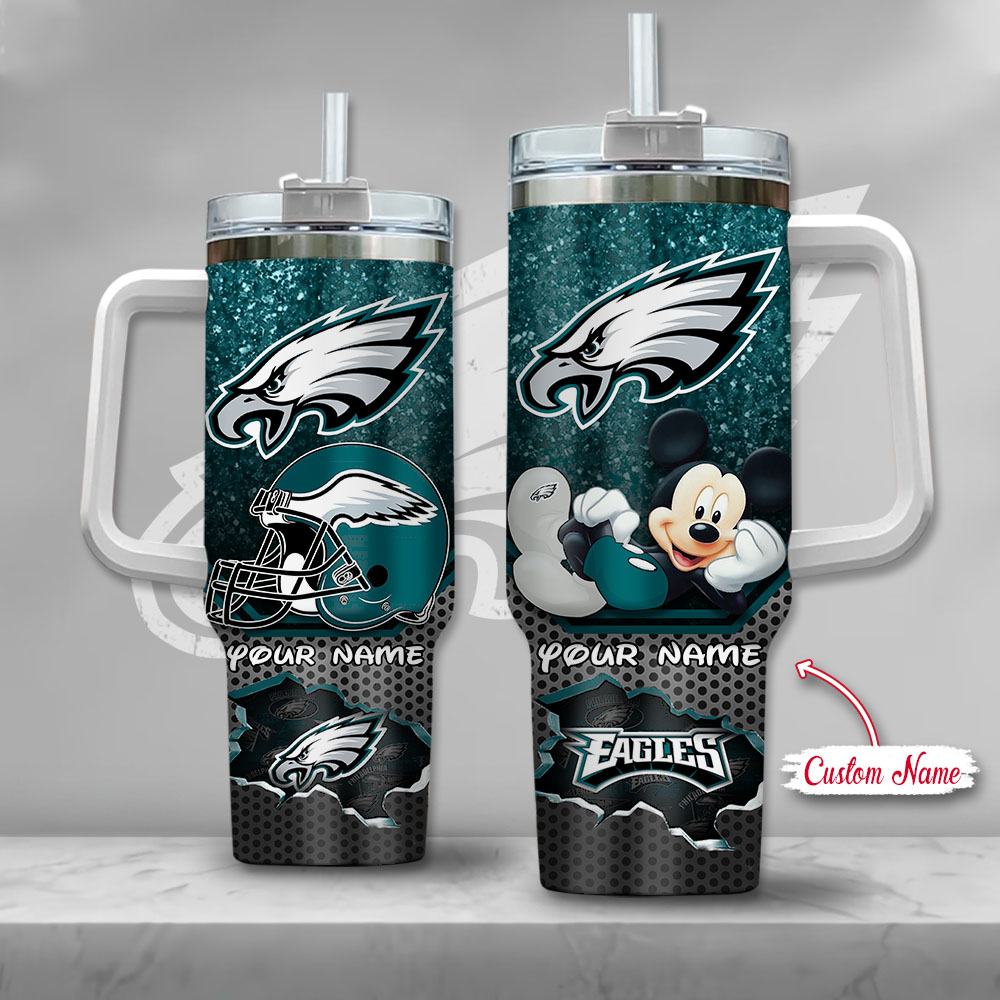 NFL Philadelphia Eagles Mickey Mouse Custom Stanley Cup 40 oz 30 oz Tumbler With HandleTVC2301126