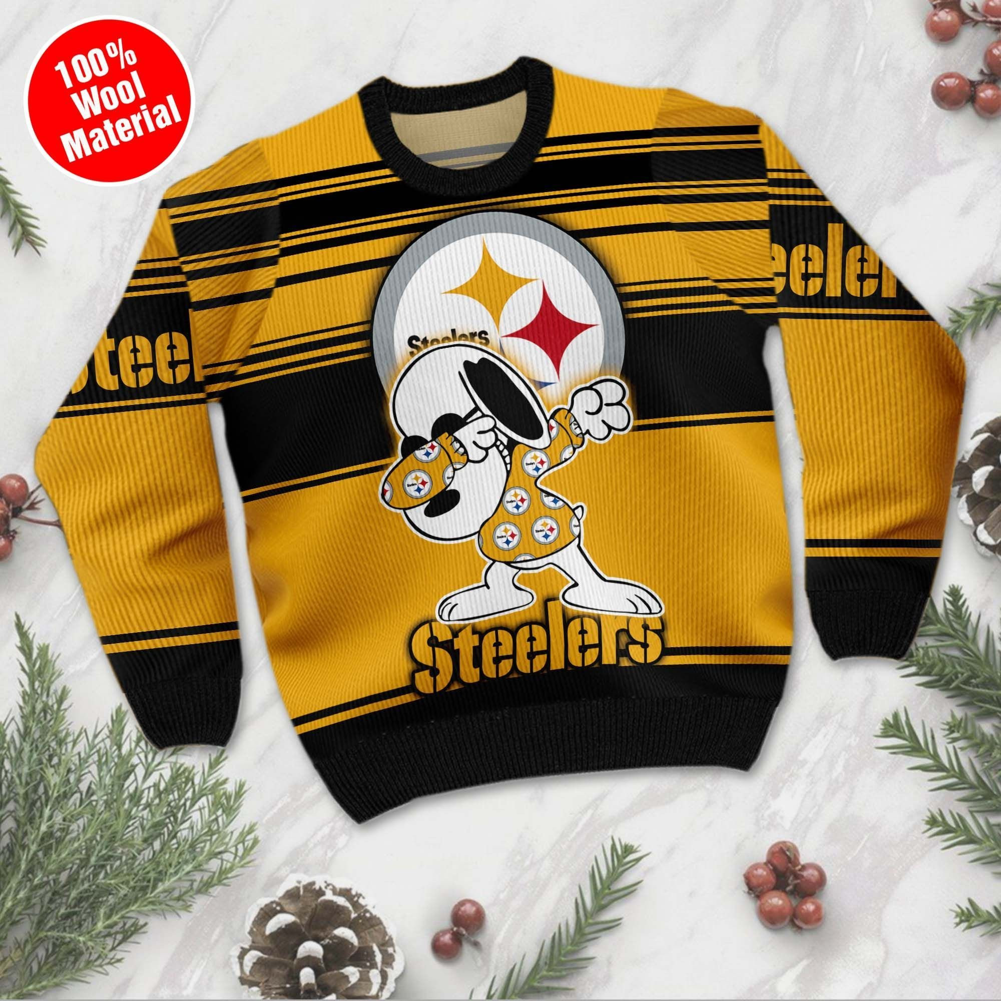NFL Pittsburgh Steelers D Full Printed Sweater Shirt For Football Fan Nfl Jersey Ugly Christmas Sweater Adult 3D Funny Matching for family - Image 2