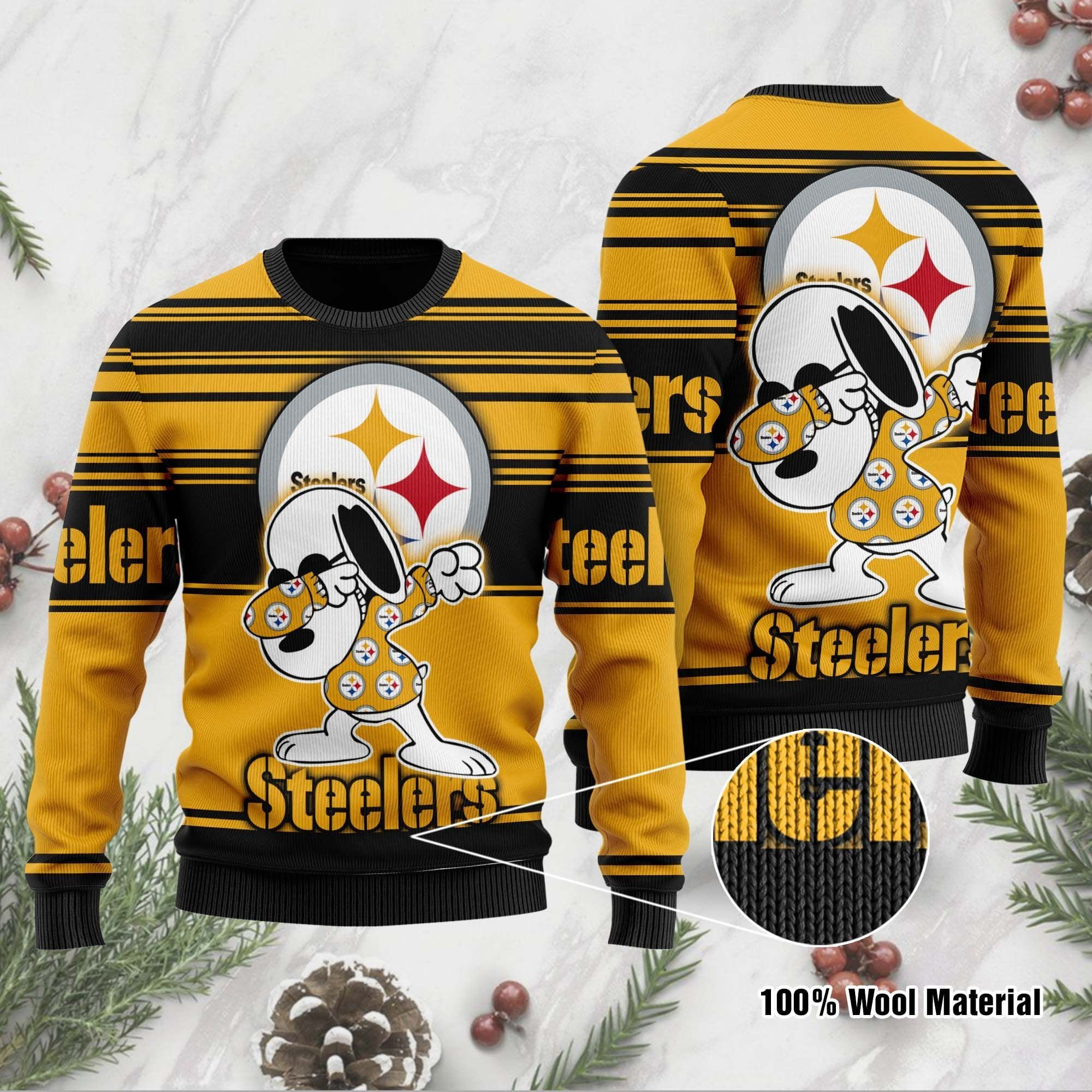 NFL Pittsburgh Steelers D Full Printed Sweater Shirt For Football Fan Nfl Jersey Ugly Christmas Sweater Adult 3D Funny Matching for family