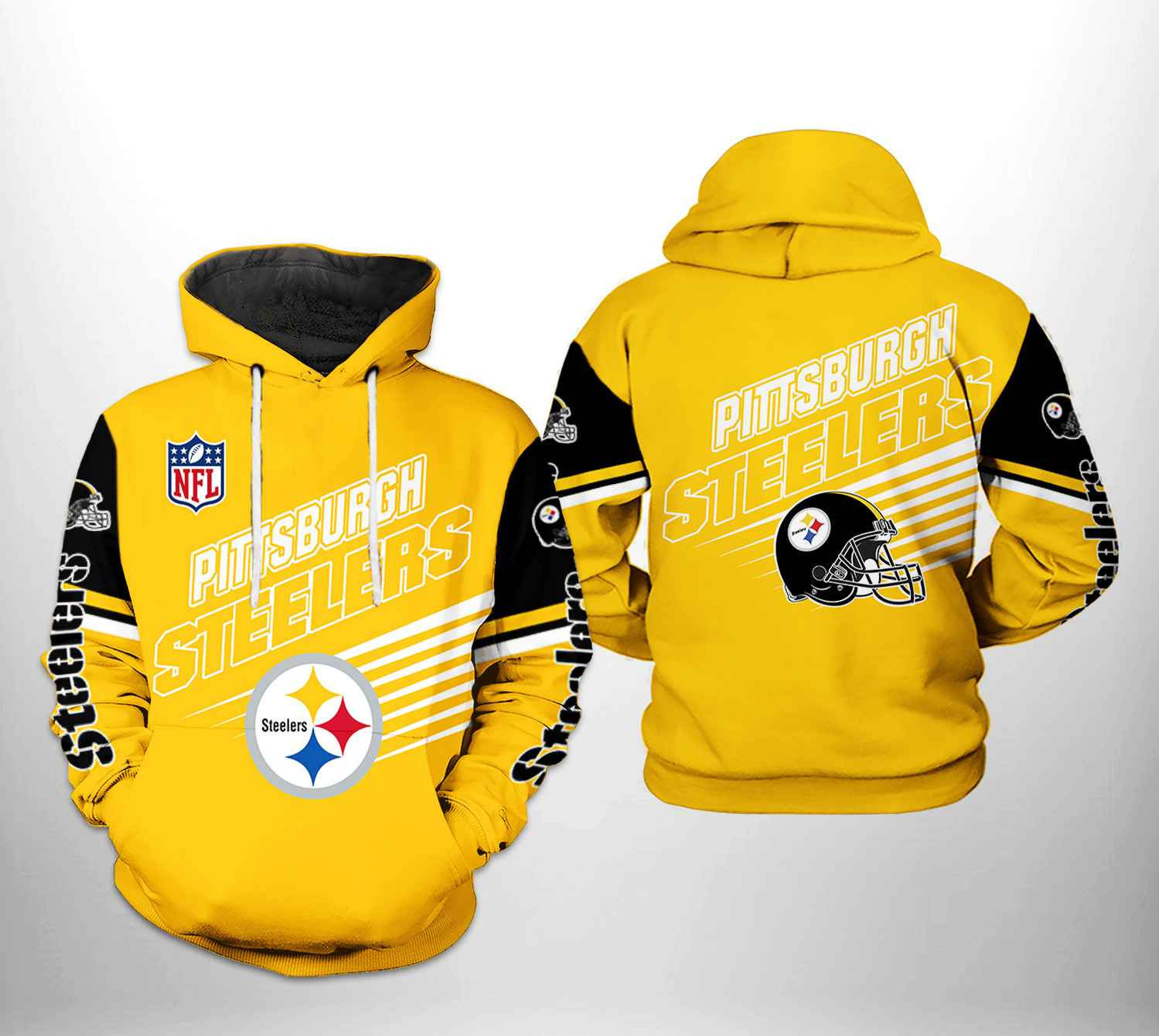 NFL Pittsburgh Steelers NFL Team 3D All Over Print Hoodie, Zip Hoodie