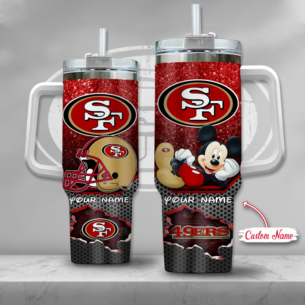 NFL San Francisco 49ers Mickey Mouse Custom Stanley Cup 40 oz 30 oz Tumbler With HandleTVC2301127