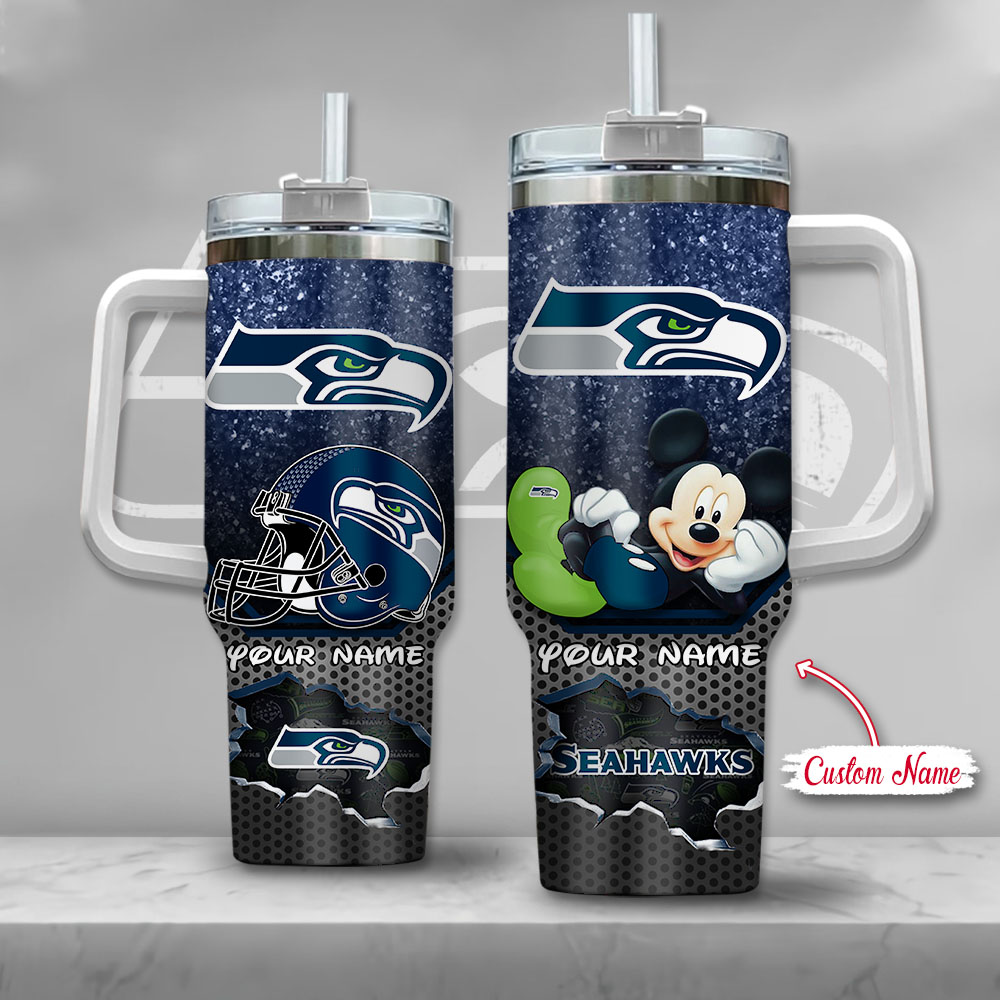 NFL Seattle Seahawks Mickey Mouse Custom Stanley Cup 40 oz 30 oz Tumbler With HandleTVC2301127