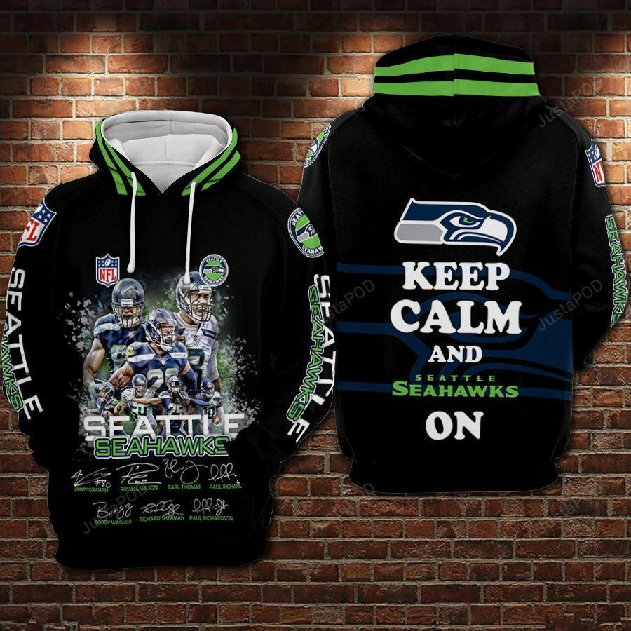 NFL Seattle Seahawks Nfl Football Legend Anniversary 3D All Over Print Hoodie, Zip Hoodie