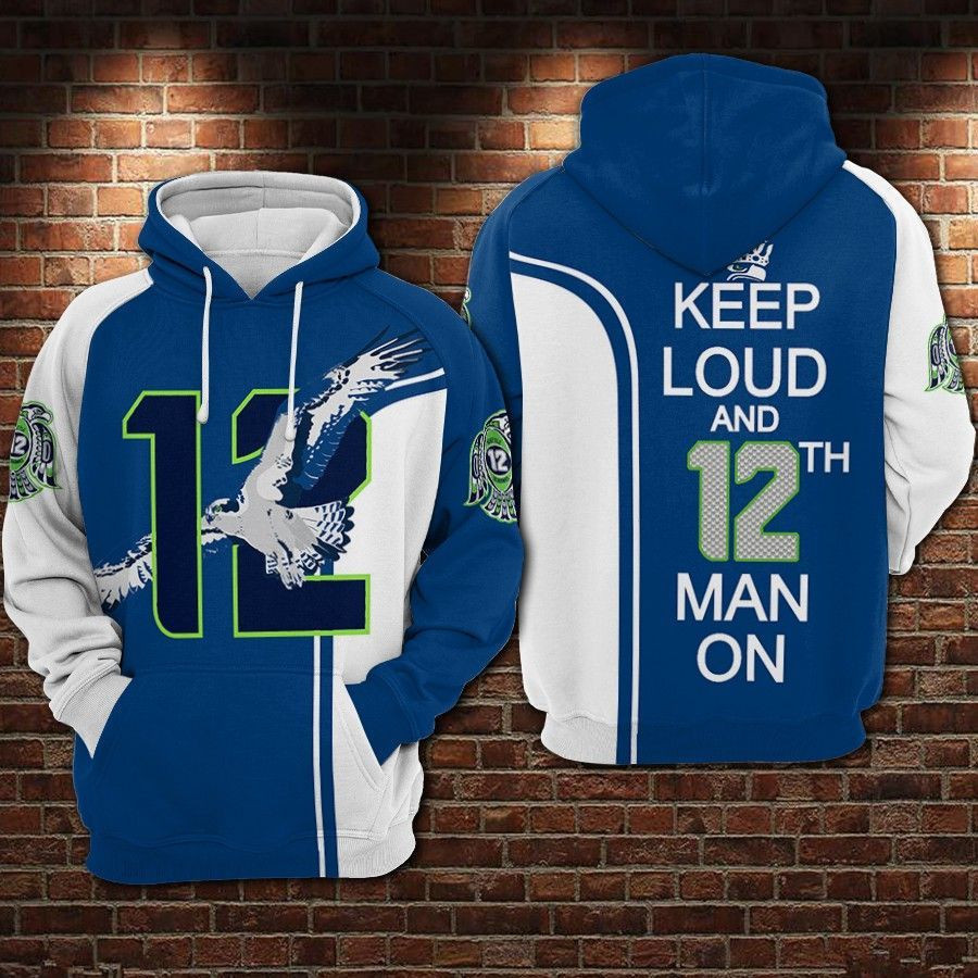 NFL Seattle Seahawks Nfl Football Sam Adkins 3D All Over Print Hoodie, Zip Hoodie