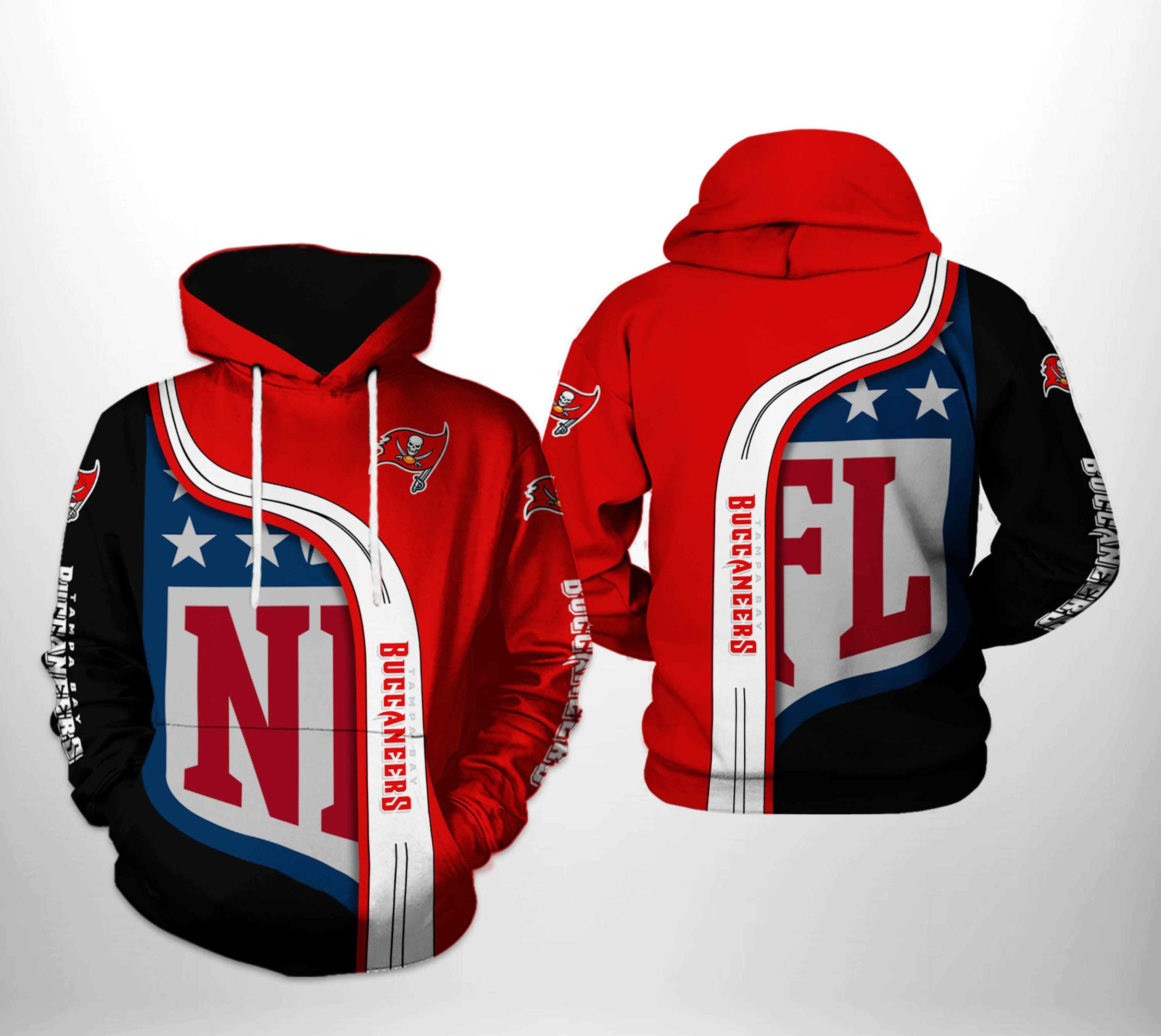 NFL Tampa Bay Buccaneers NFL Team 3D All Over Print Hoodie, Zip Hoodie