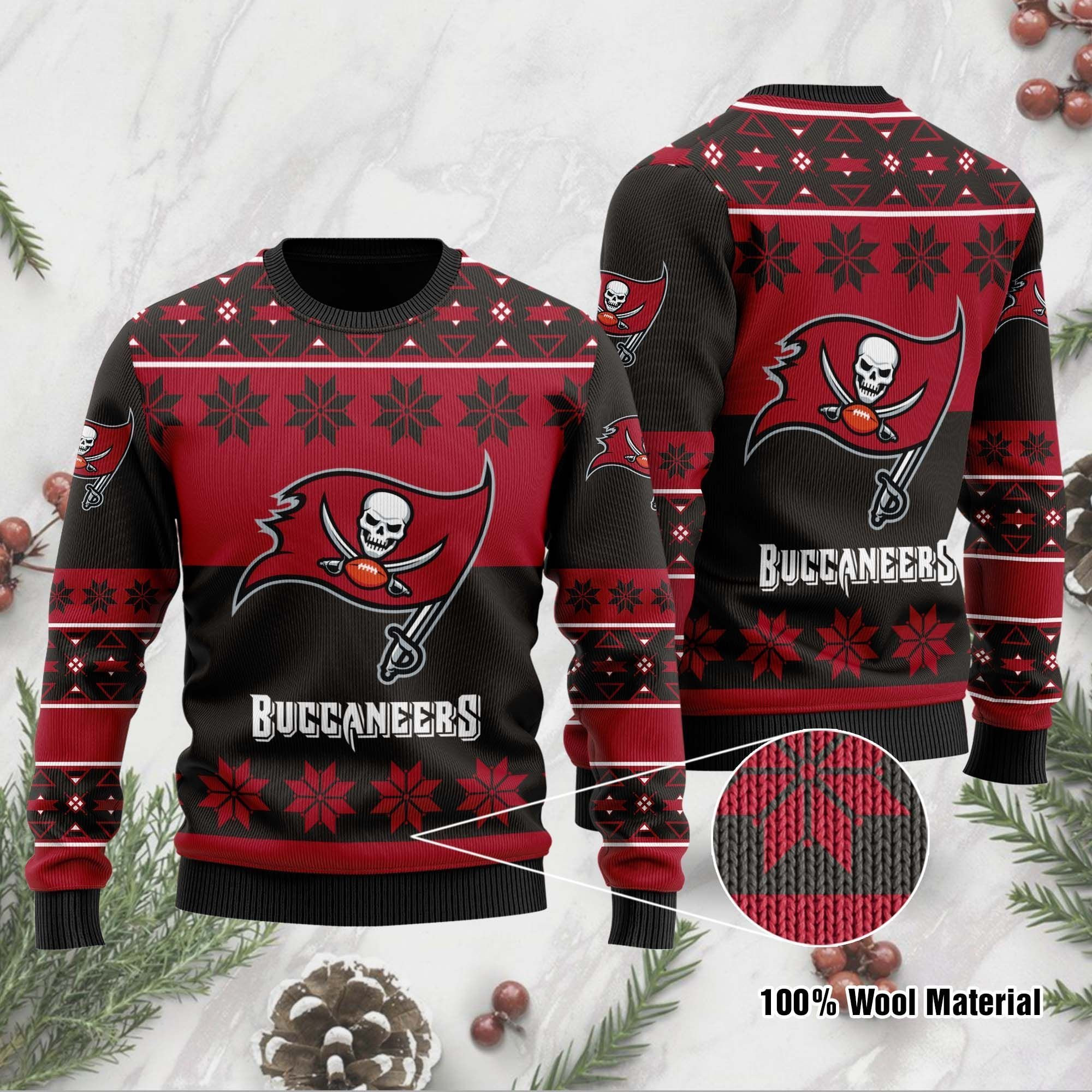 Nfl Tbb Ugly Christmas Sweater Adult 3D Funny Matching for family