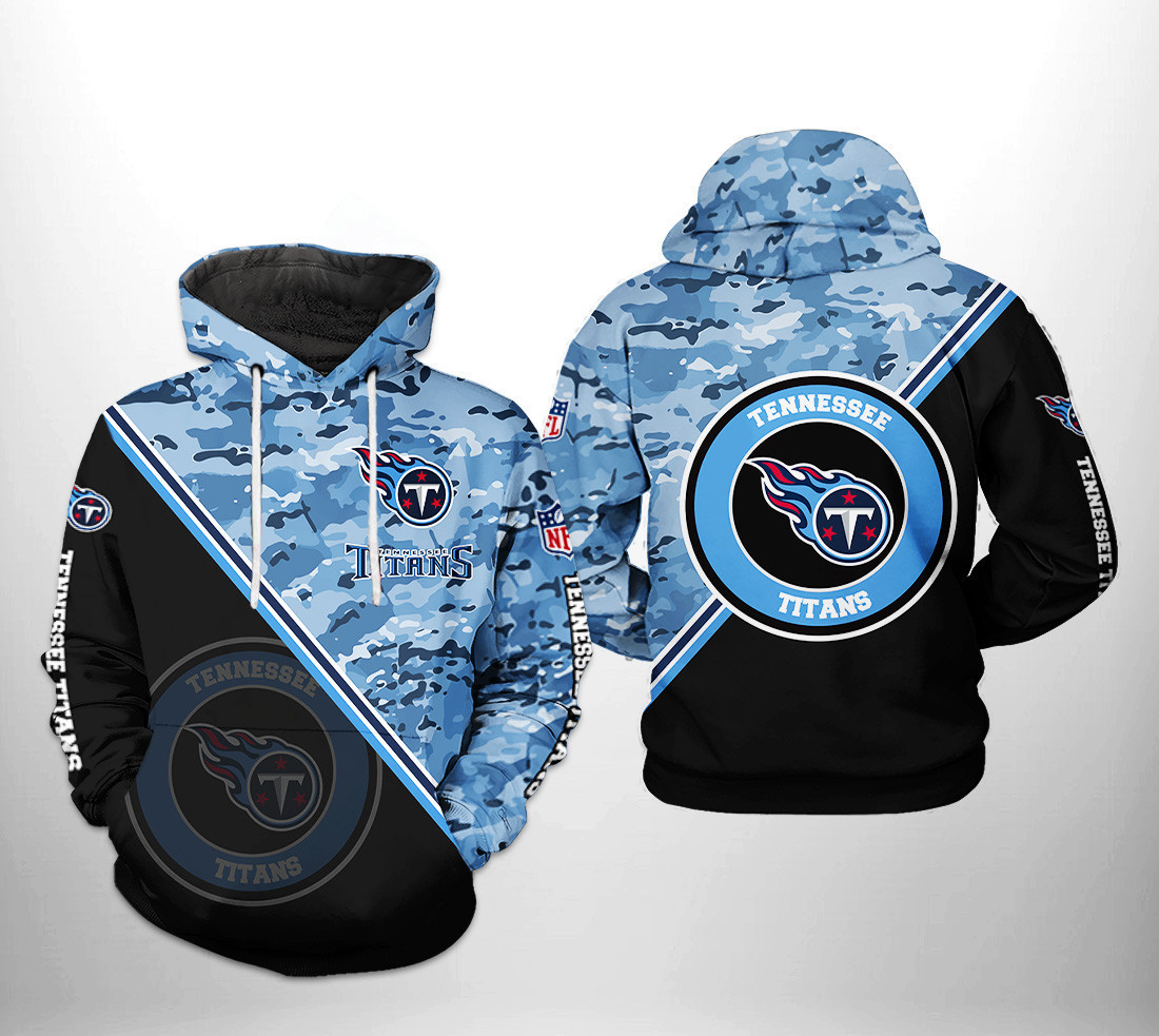 NFL Tennessee Titans NFL Camo Team 3D All Over Print Hoodie, Zip Hoodie
