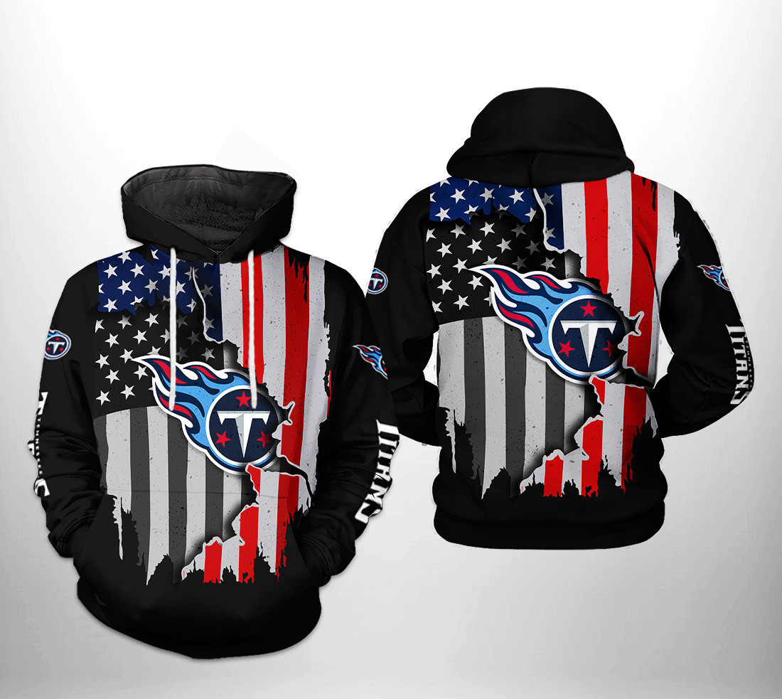 NFL Tennessee Titans NFL US Flag Team 3D All Over Print Hoodie, Zip Hoodie