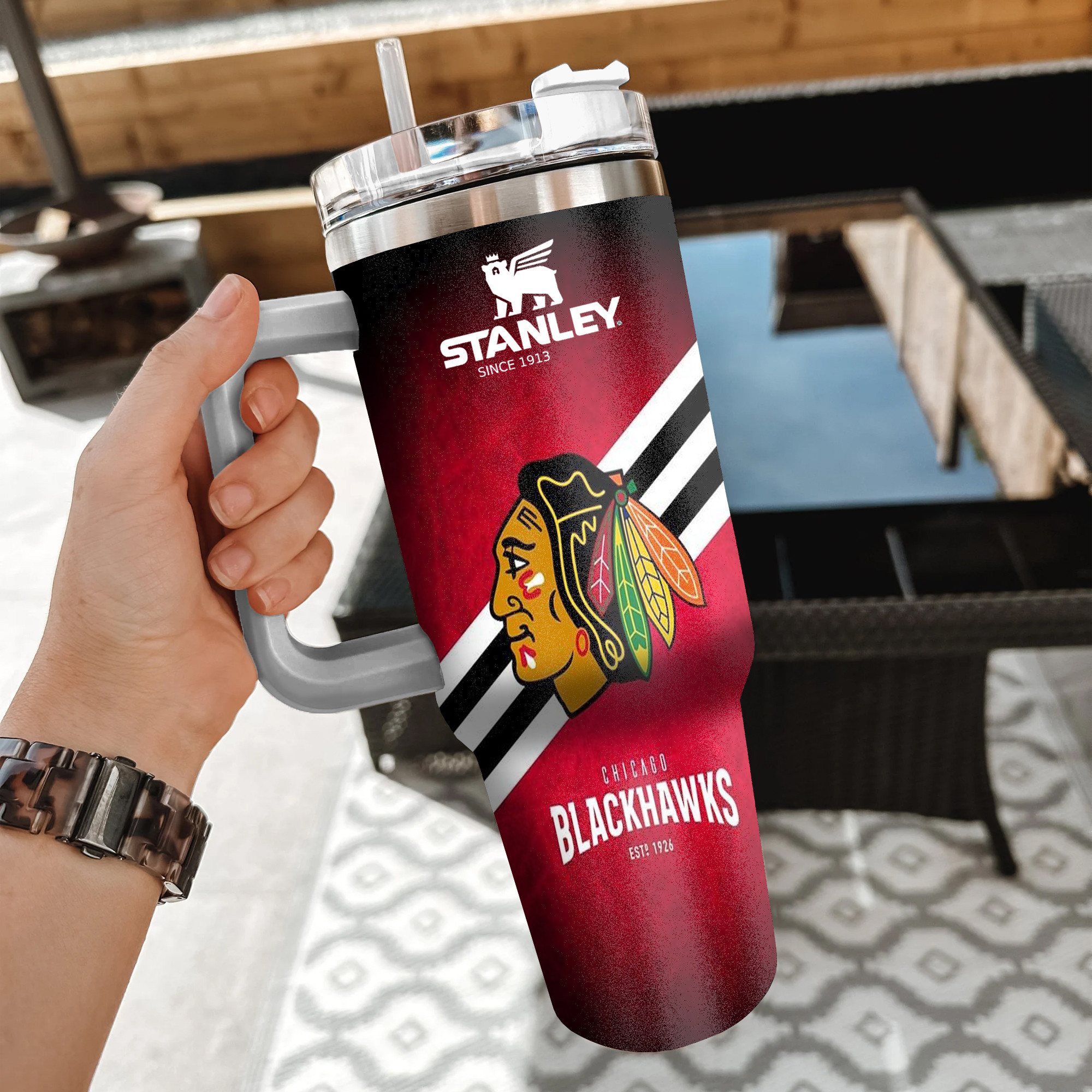 NHL Chicago Blackhawks Custom Stanley Cup 40 oz 30 oz Tumbler With HandleTVC2301852